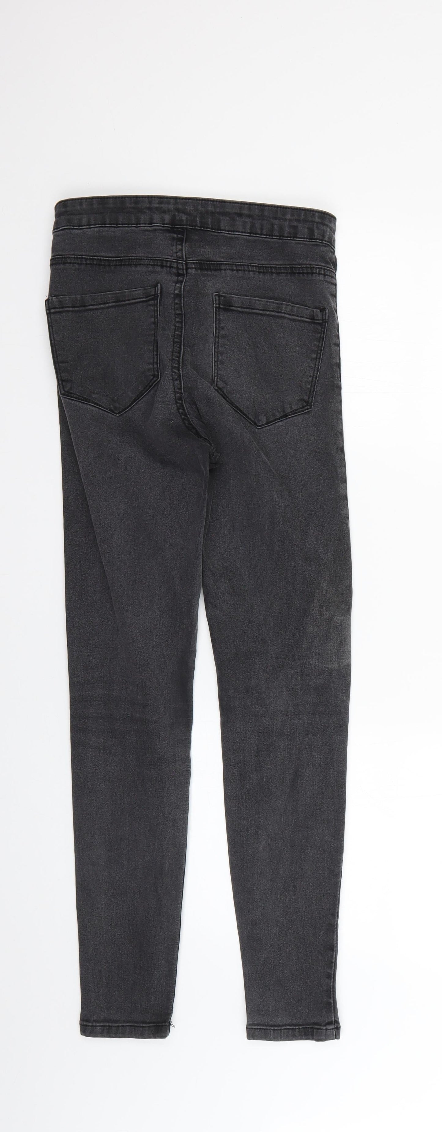 Denim & Co. Womens Grey   Skinny Jeans Size 8 L26 in