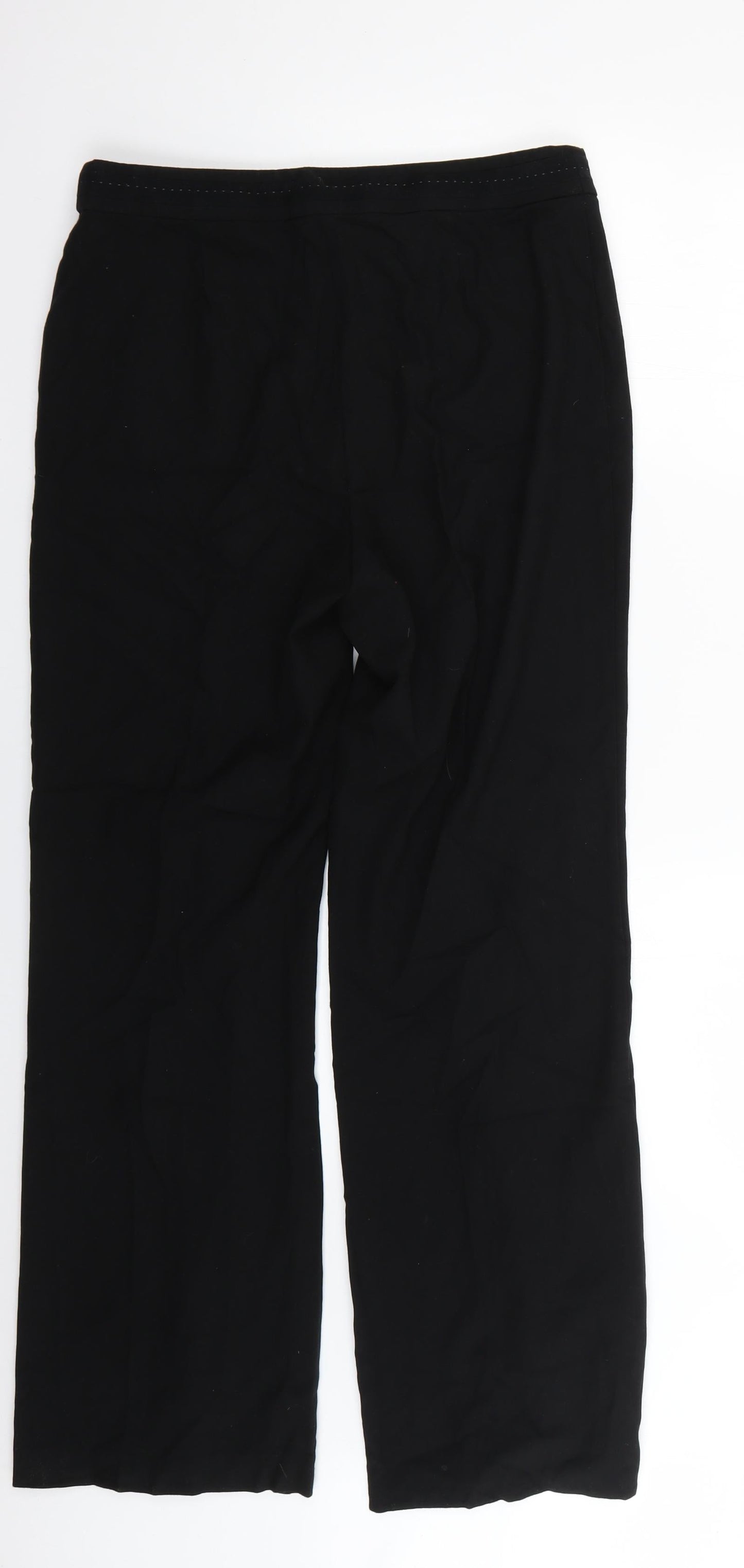 Womens UK Size 14 Marks and Spencer Regular Fit  Black Trousers