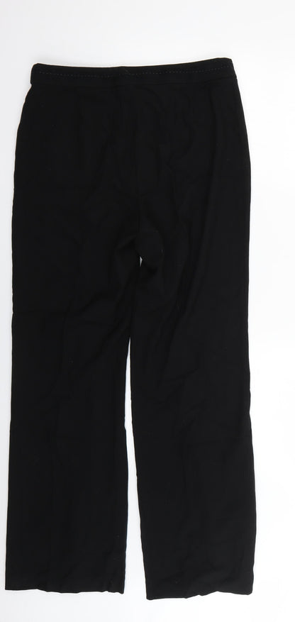 Womens UK Size 14 Marks and Spencer Regular Fit  Black Trousers