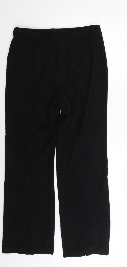 Womens UK Size 14 Marks and Spencer Regular Fit  Black Trousers