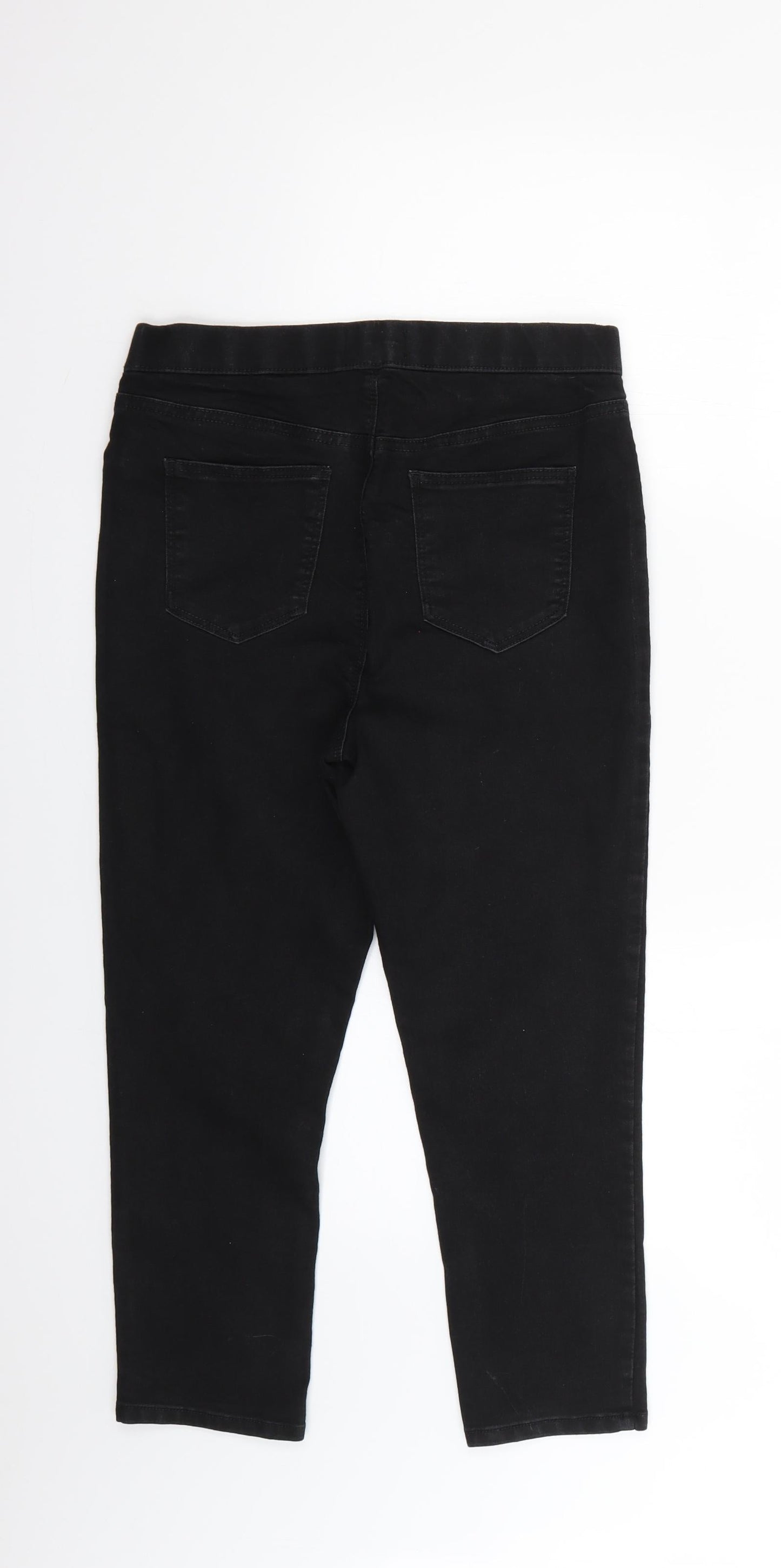 Womens UK Size 10 Papaya Regular Fit Skinny Black Jeans