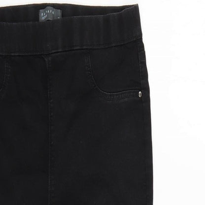 Womens UK Size 10 Papaya Regular Fit Skinny Black Jeans