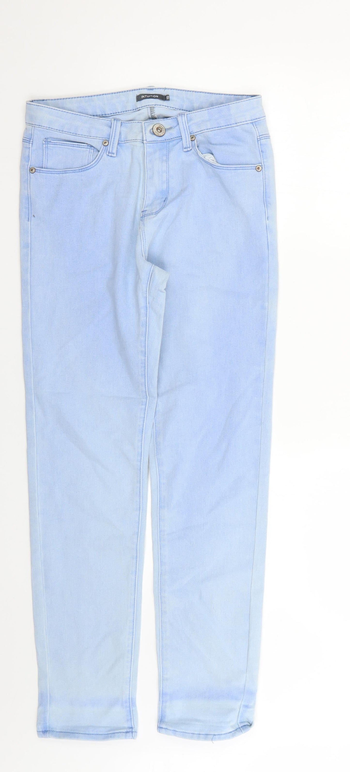 intuition Womens Blue   Skinny Jeans Size 10 L24 in