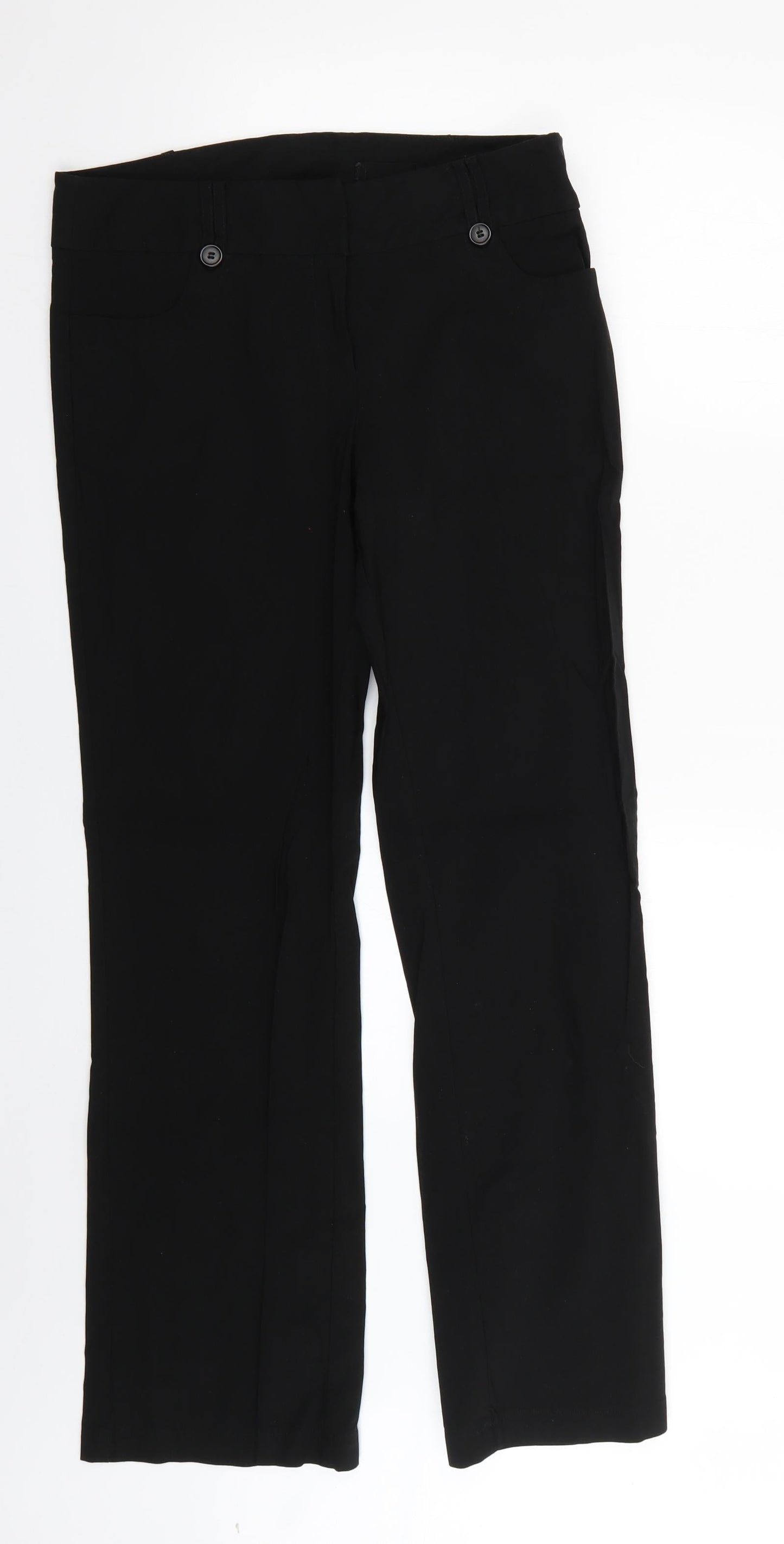 New Look Womens Black   Trousers  Size 14 L28 in