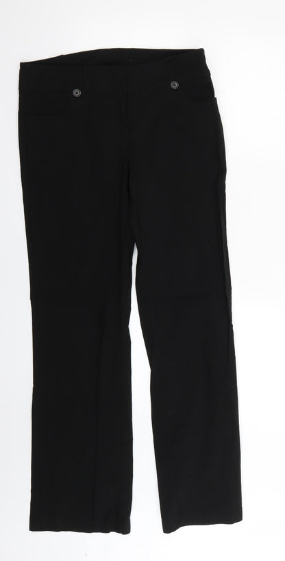 New Look Womens Black   Trousers  Size 14 L28 in