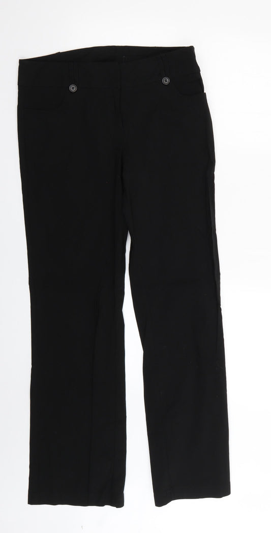 New Look Womens Black   Trousers  Size 14 L28 in