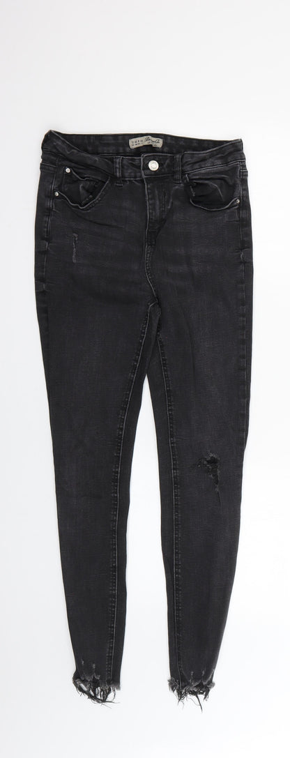 Denim & Co. Womens Grey   Skinny Jeans Size 12 L26 in