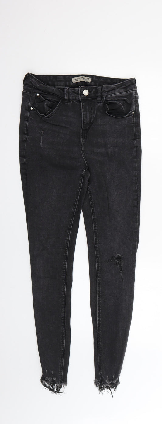 Denim & Co. Womens Grey   Skinny Jeans Size 12 L26 in