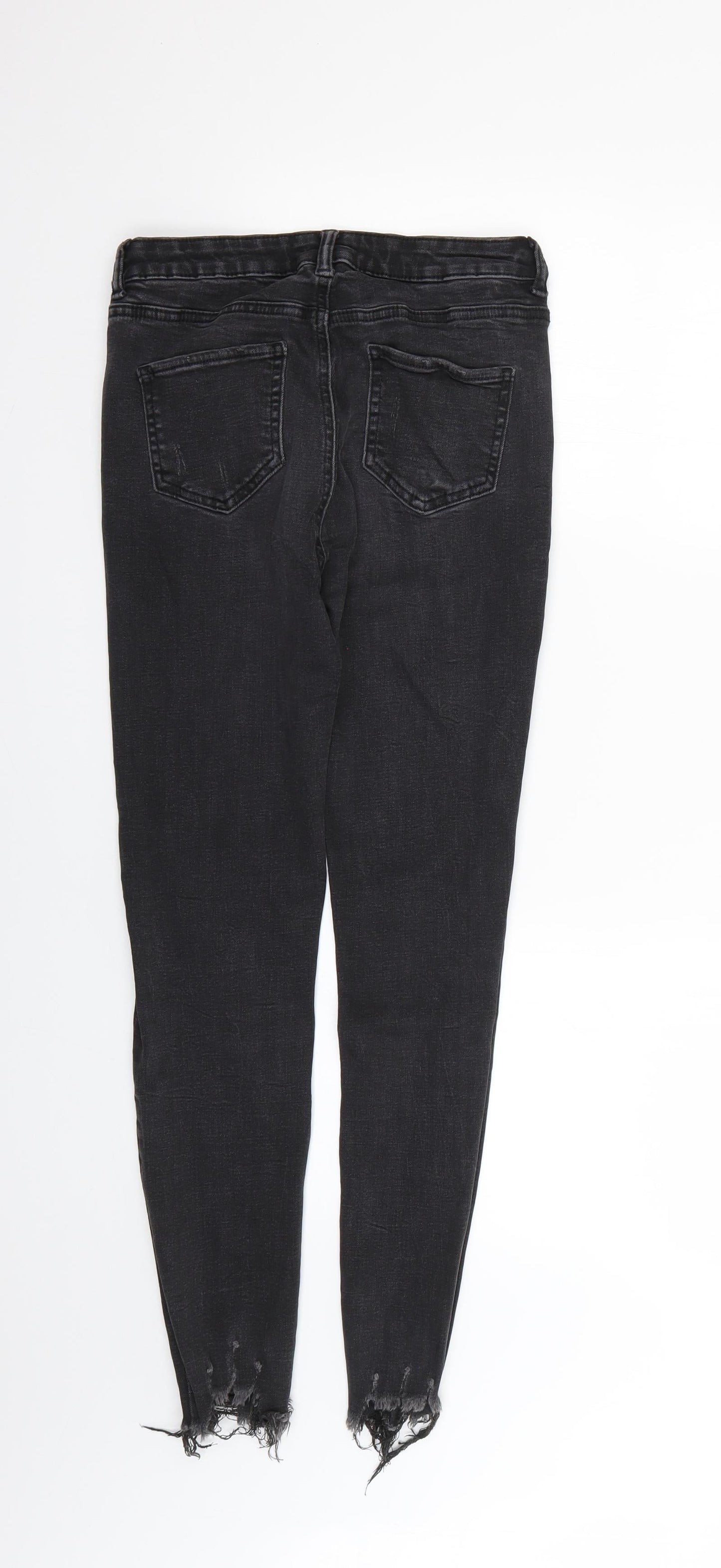 Denim & Co. Womens Grey   Skinny Jeans Size 12 L26 in