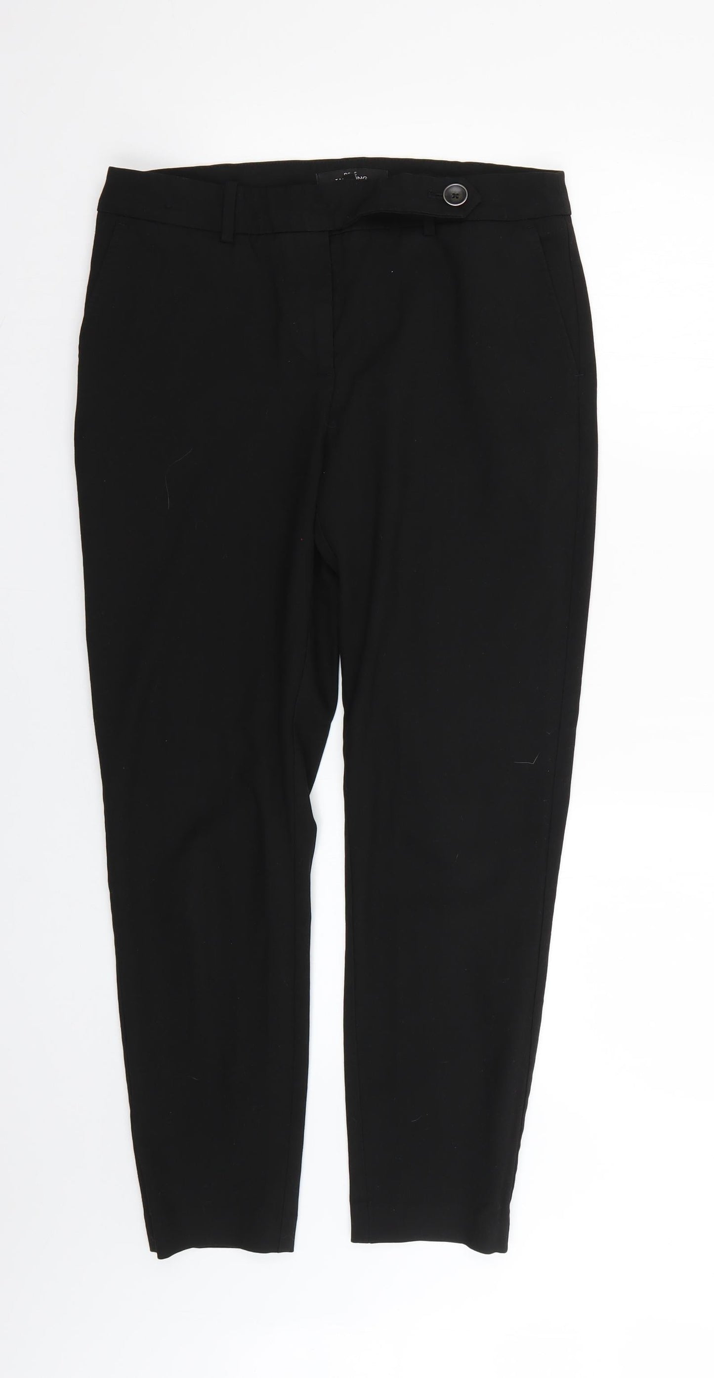Womens UK Size 10 NEXT Regular Fit  Black Trousers