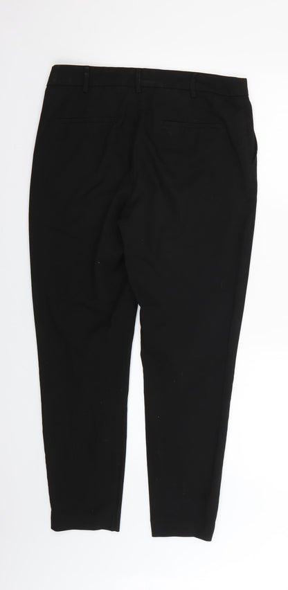Womens UK Size 10 NEXT Regular Fit  Black Trousers