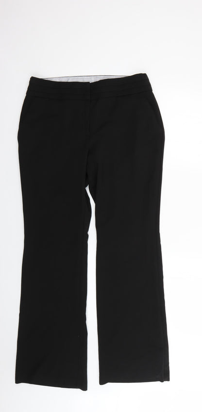 Womens UK Size 12 Very Regular Fit  Black Trousers