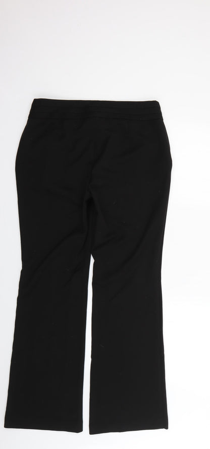 Womens UK Size 12 Very Regular Fit  Black Trousers