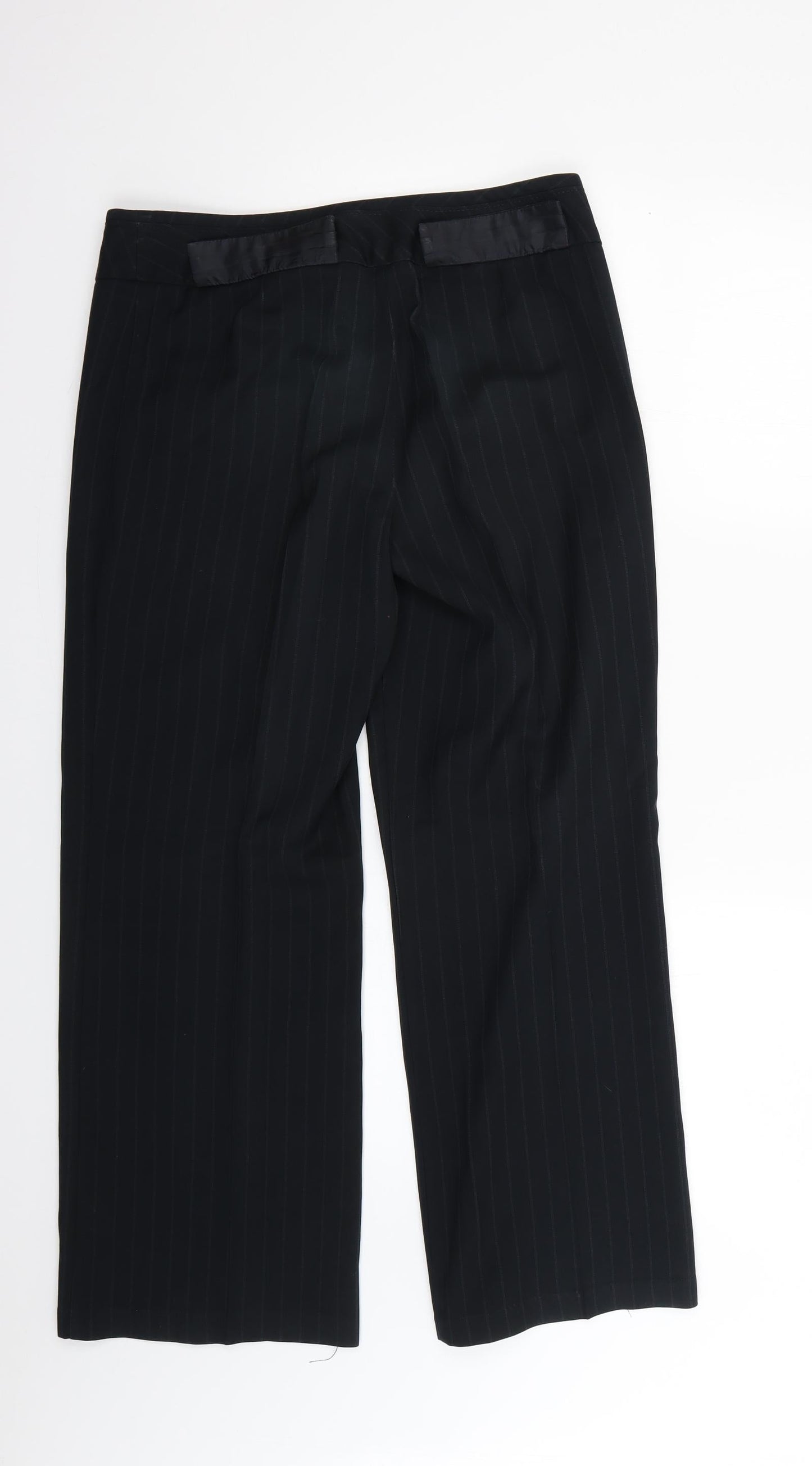 Womens UK Size 10 Marks and Spencer Regular Fit  Black Trousers
