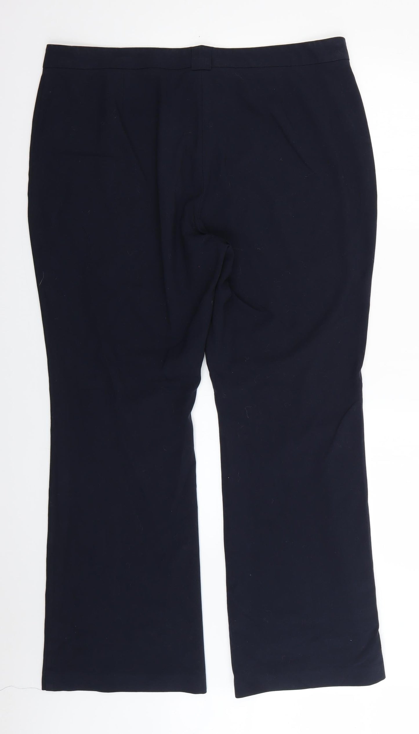 Womens UK Size 18 Marks and Spencer Regular Fit  Blue Trousers