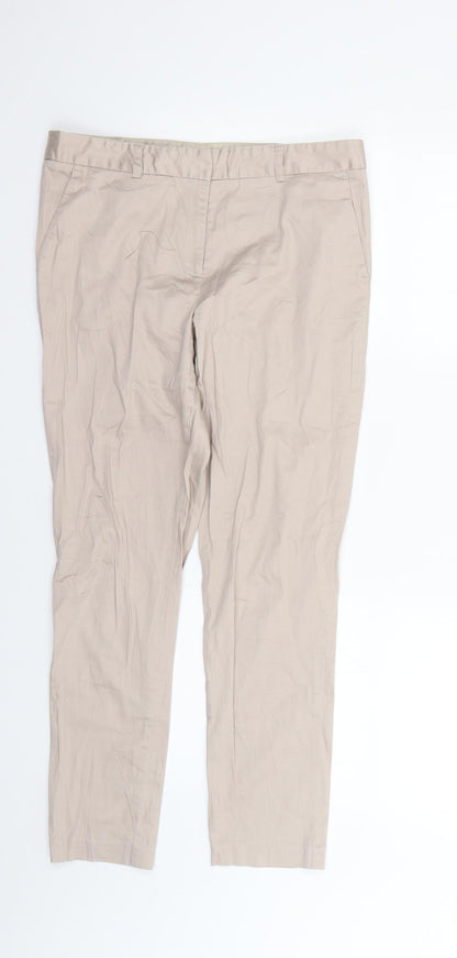 Womens UK Size 10 Atmosphere Regular Fit  Beige Trousers