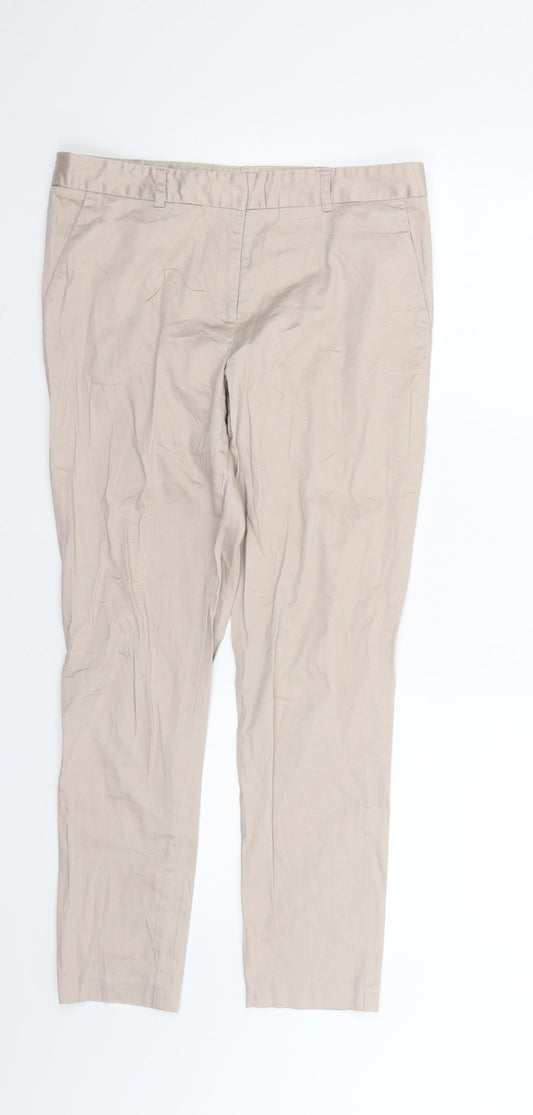 Womens UK Size 10 Atmosphere Regular Fit  Beige Trousers