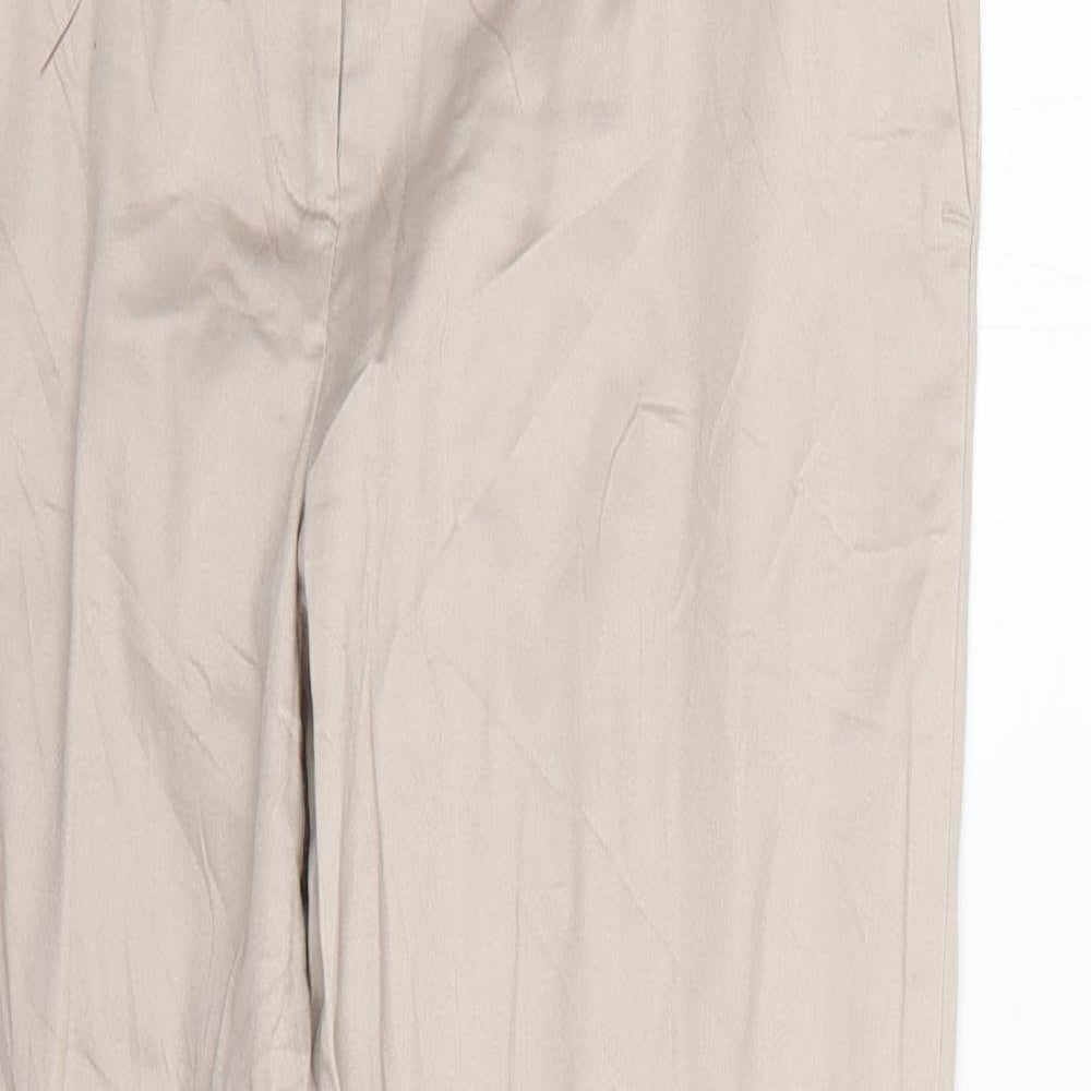 Womens UK Size 10 Atmosphere Regular Fit  Beige Trousers