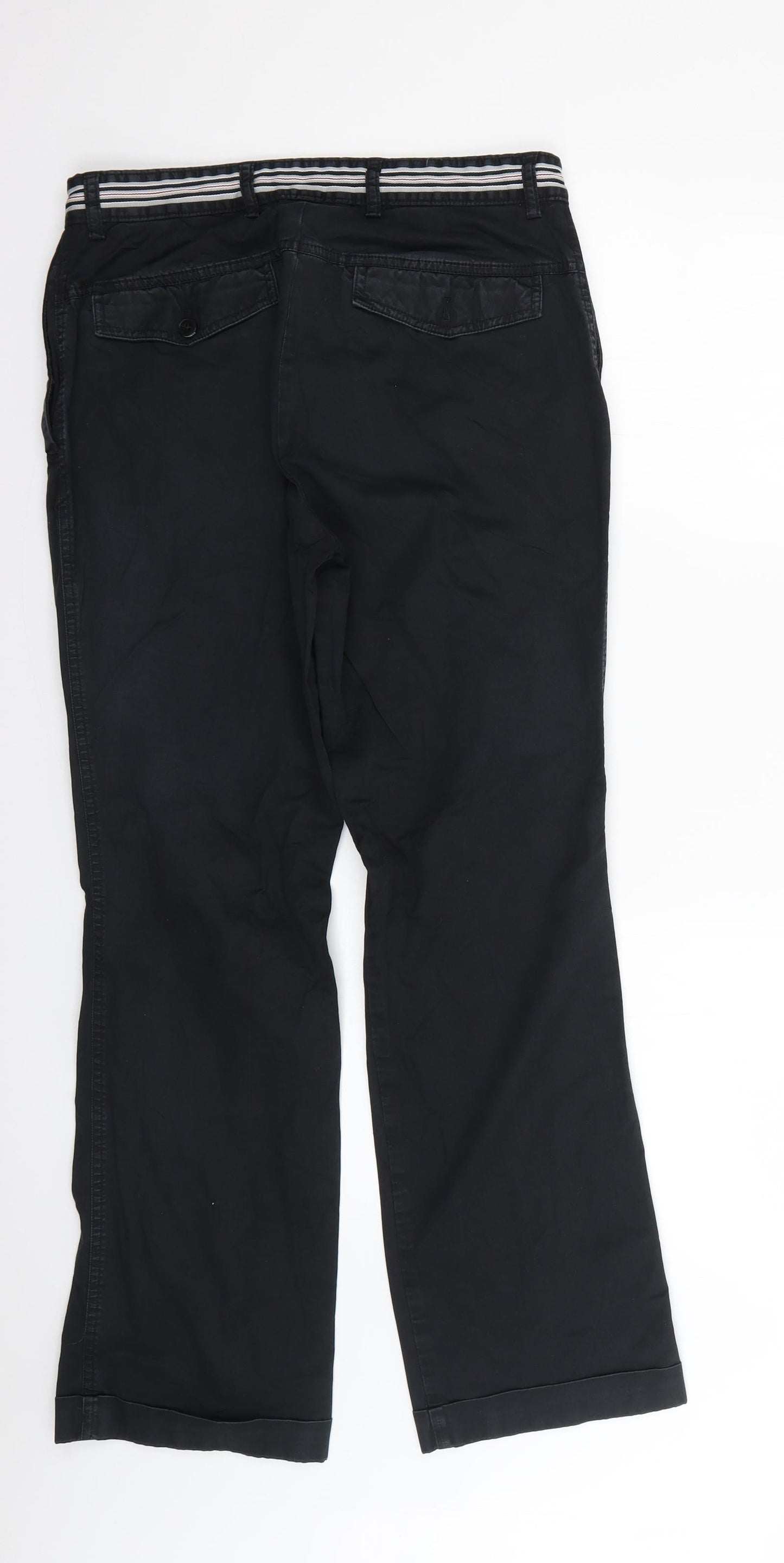 Mens UK Size 31 in Preworn Regular Fit Straight Black Jeans