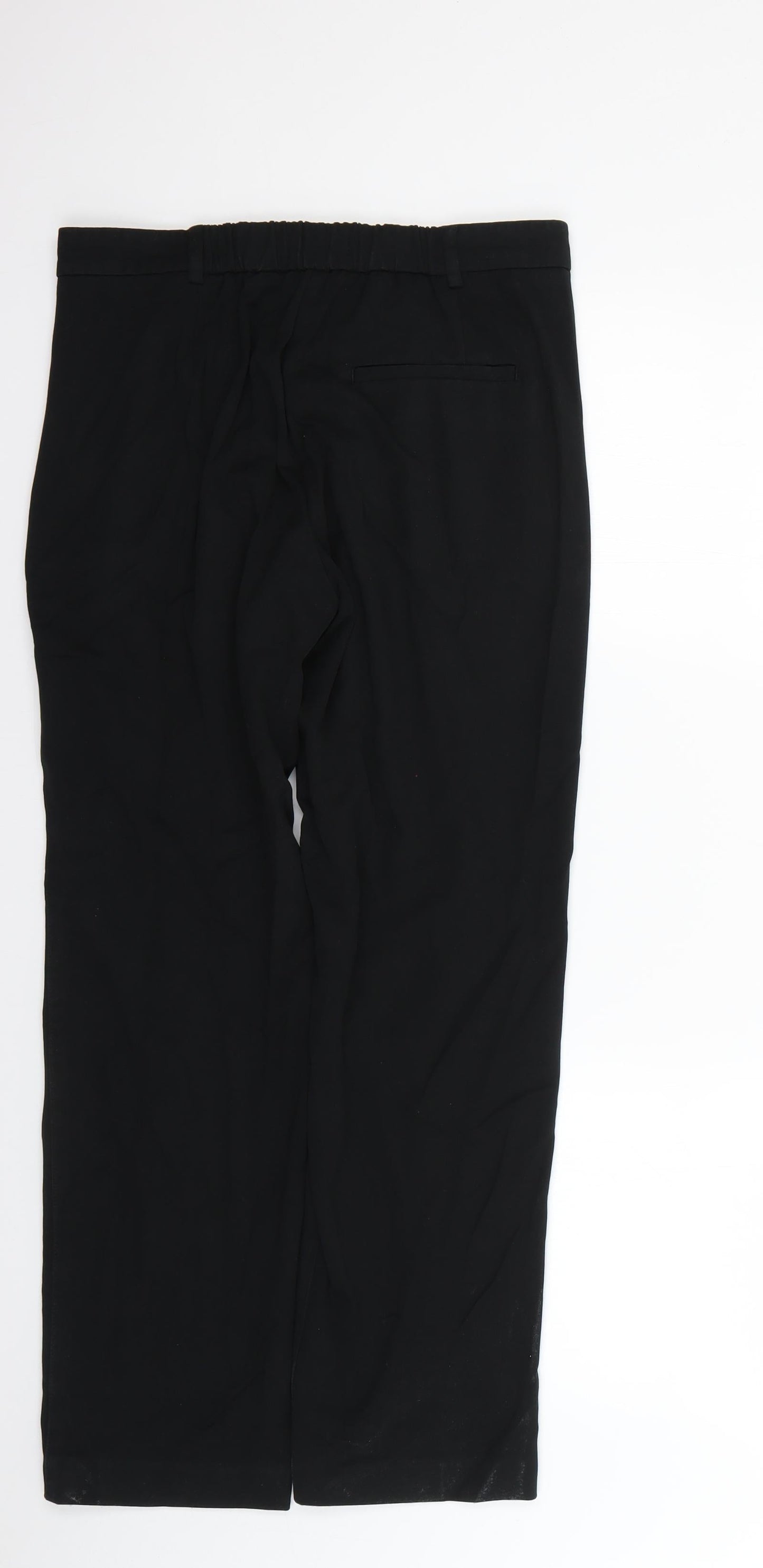 Womens UK Size 10 Marks and Spencer Regular Fit  Black Trousers