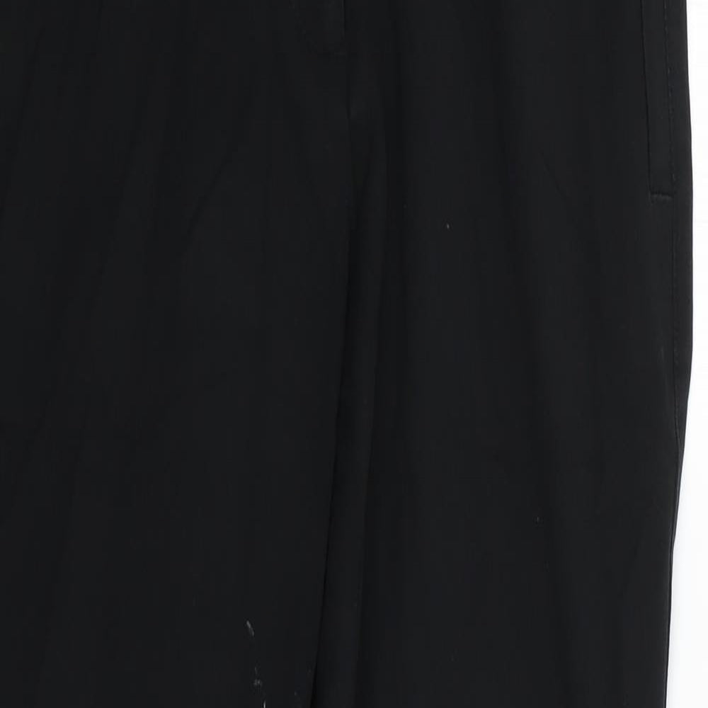 Womens UK Size 10 Marks and Spencer Regular Fit  Black Trousers