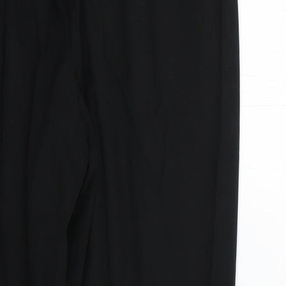 Womens UK Size 10 Marks and Spencer Regular Fit  Black Trousers