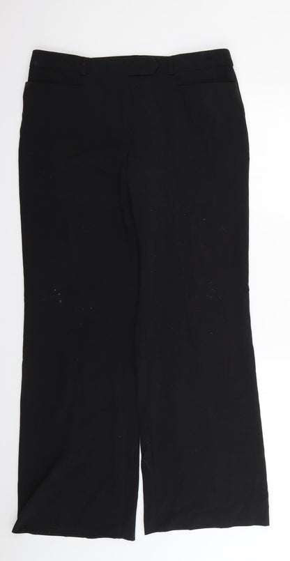 Womens UK Size 14 Marks and Spencer Regular Fit  Black Trousers