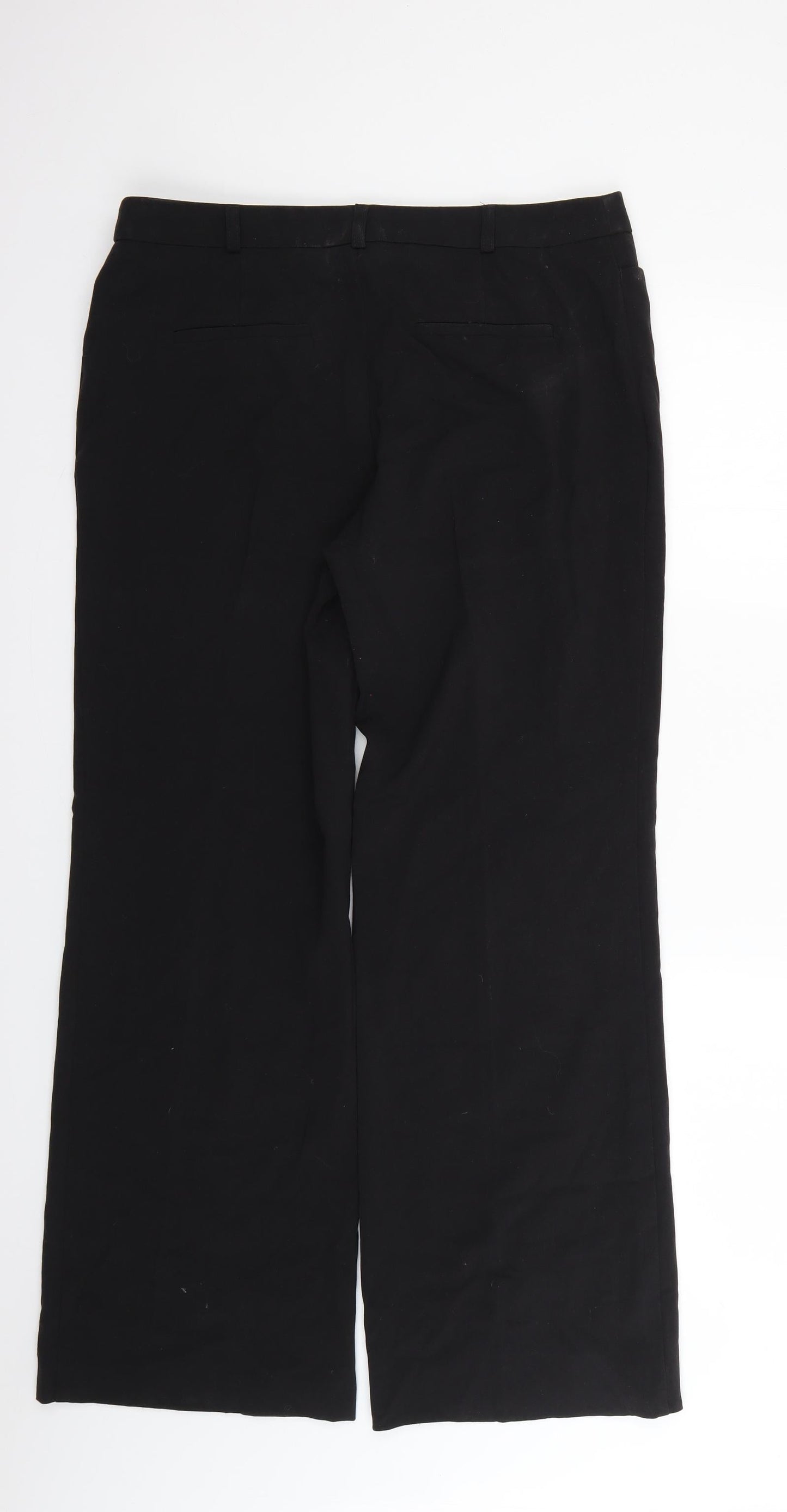 Womens UK Size 14 Marks and Spencer Regular Fit  Black Trousers