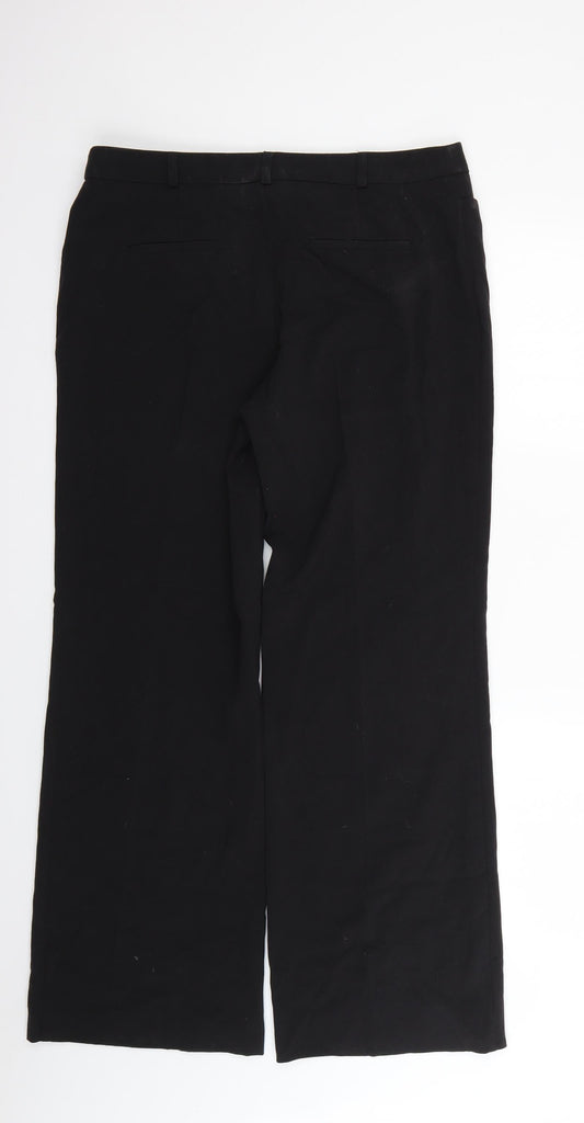 Womens UK Size 14 Marks and Spencer Regular Fit  Black Trousers