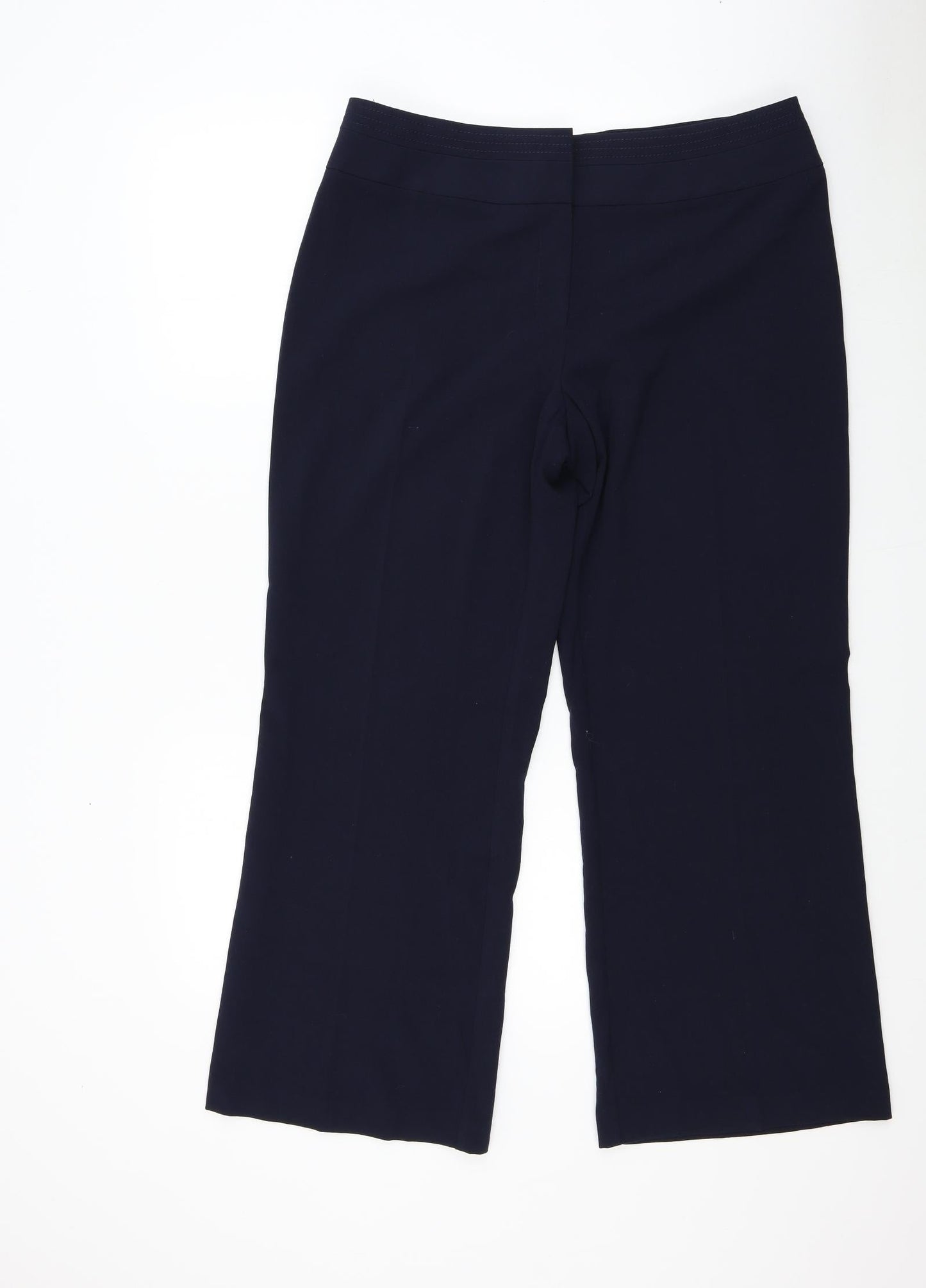 Womens UK Size 14 Marks and Spencer Regular Fit  Blue Trousers