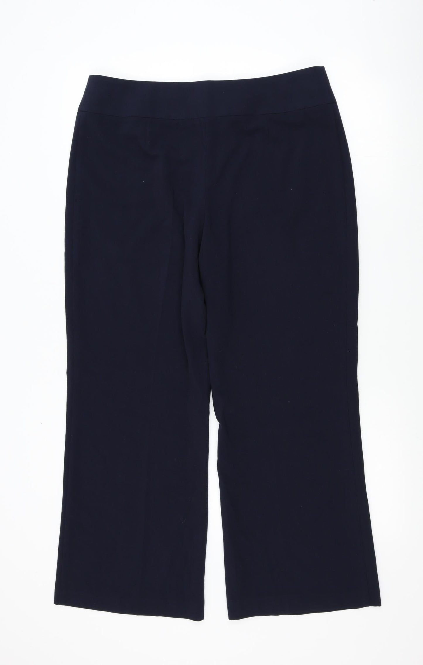 Womens UK Size 14 Marks and Spencer Regular Fit  Blue Trousers