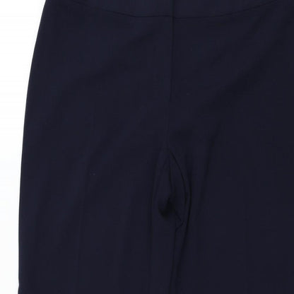 Womens UK Size 14 Marks and Spencer Regular Fit  Blue Trousers