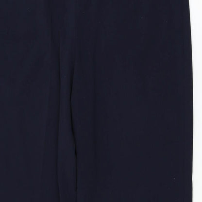 Womens UK Size 14 Marks and Spencer Regular Fit  Blue Trousers