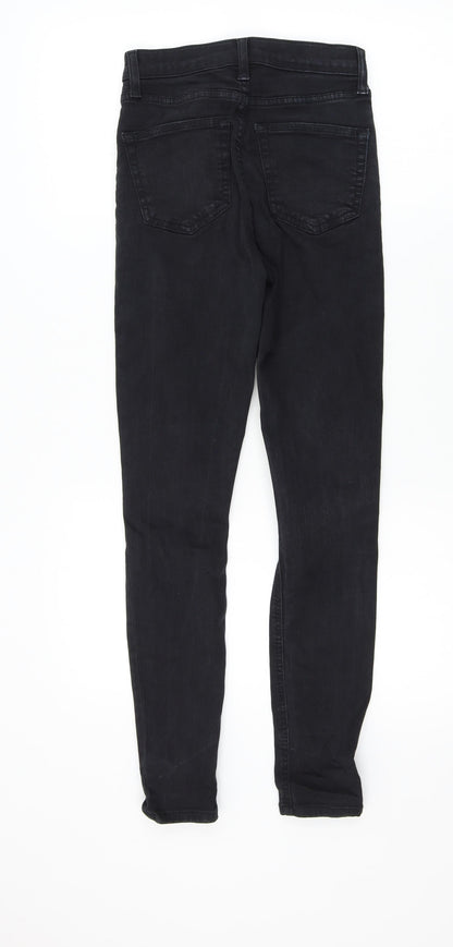 Topshop Womens Black   Skinny Jeans Size 26 L32 in