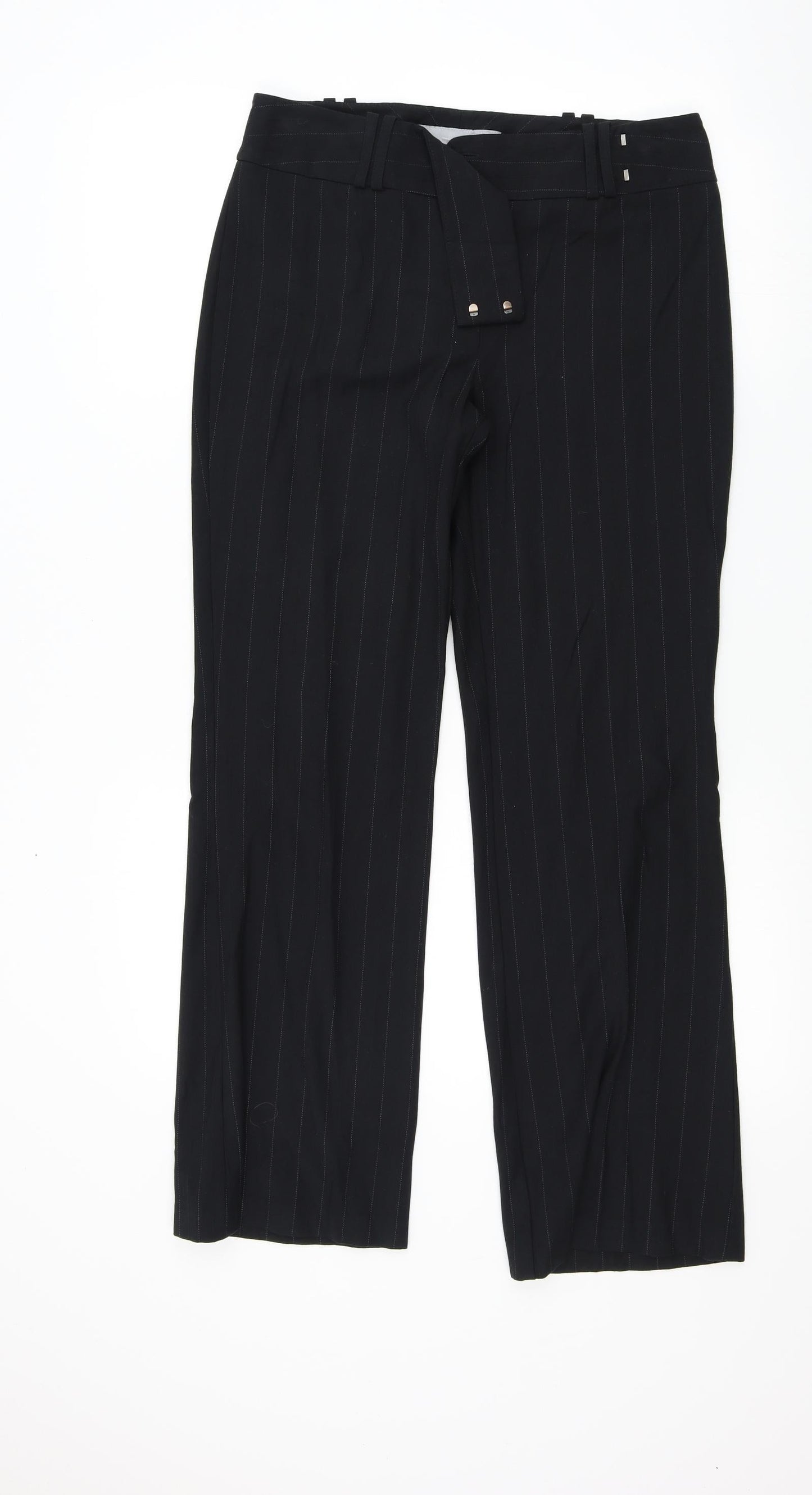 NEXT Womens Black   Trousers  Size 8 L30 in