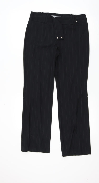 NEXT Womens Black   Trousers  Size 8 L30 in