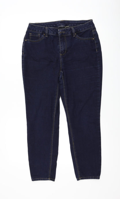 Womens UK Size 30 Preworn Regular Fit Straight Blue Jeans
