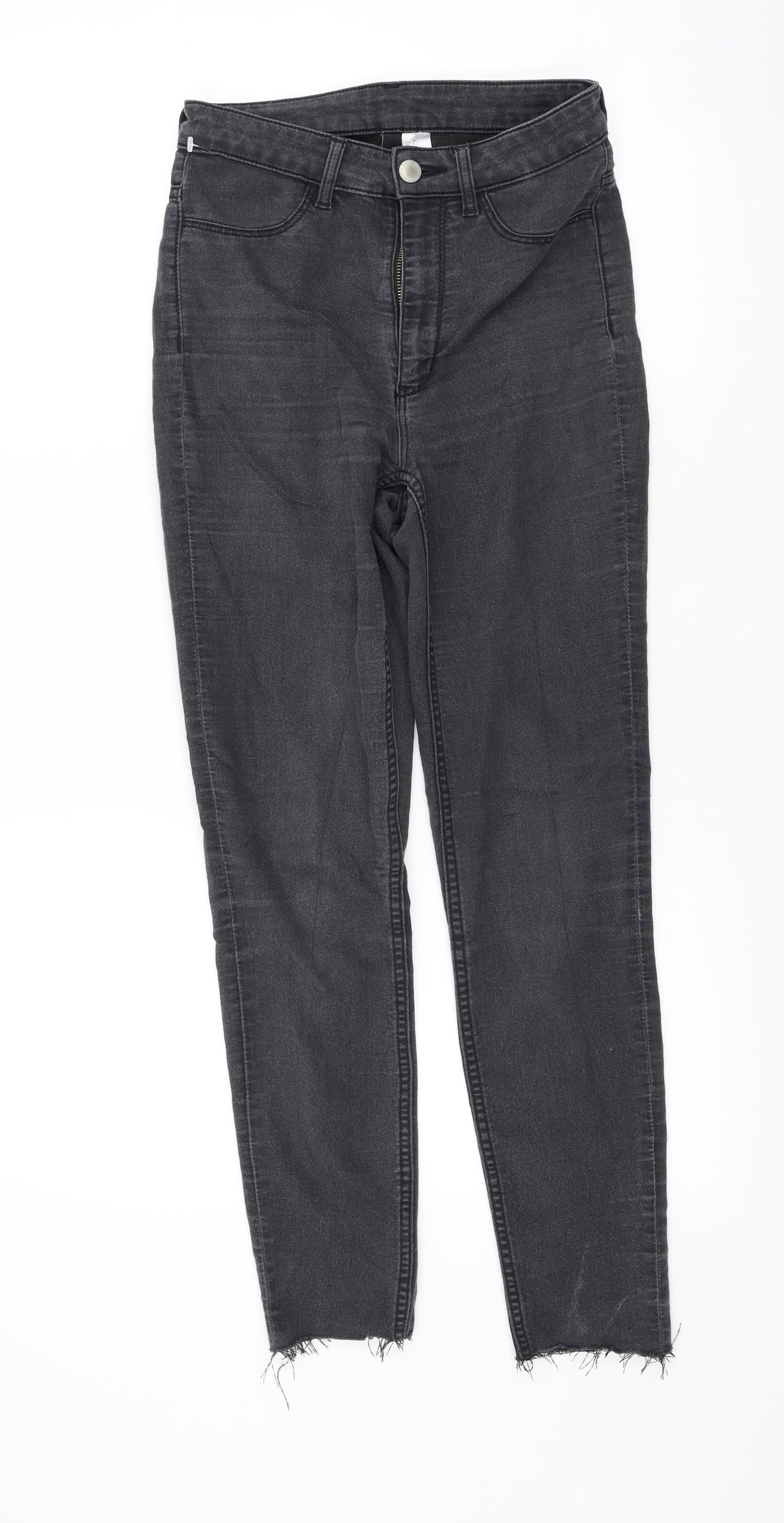 Womens UK Size 10 H&M Regular Fit Skinny Black Jeans