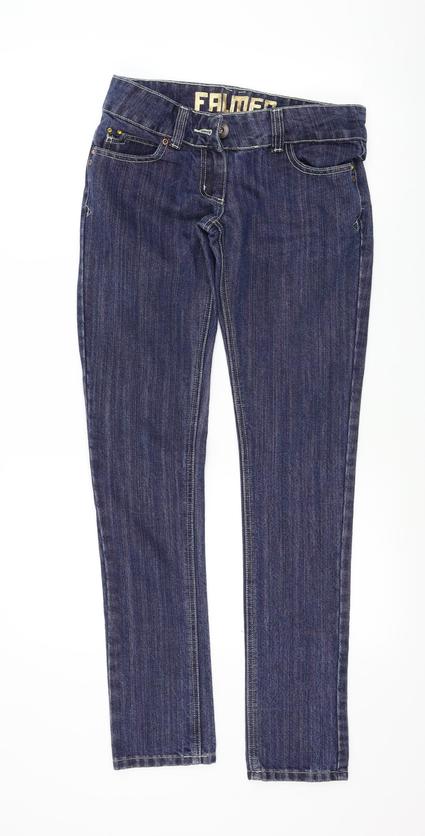 Falmer Womens Blue   Straight Jeans Size 8 L33 in