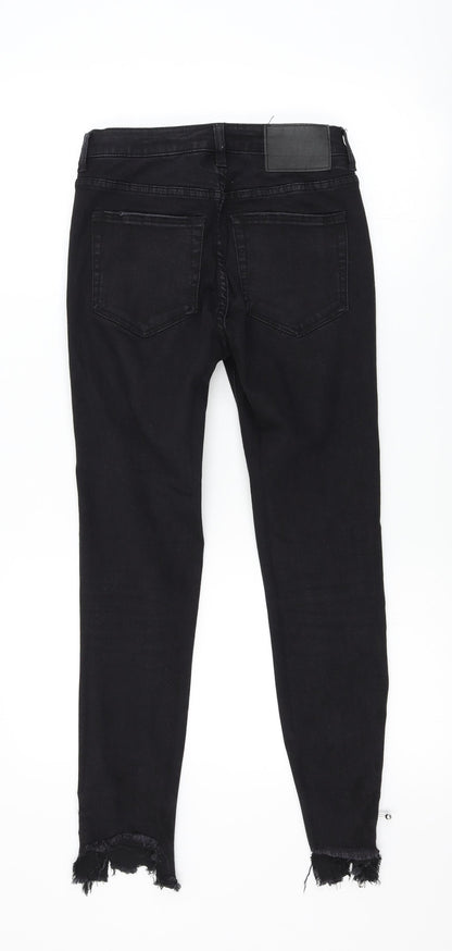 Pull&Bear Womens Black   Mom Jeans Size 34 L27.5 in
