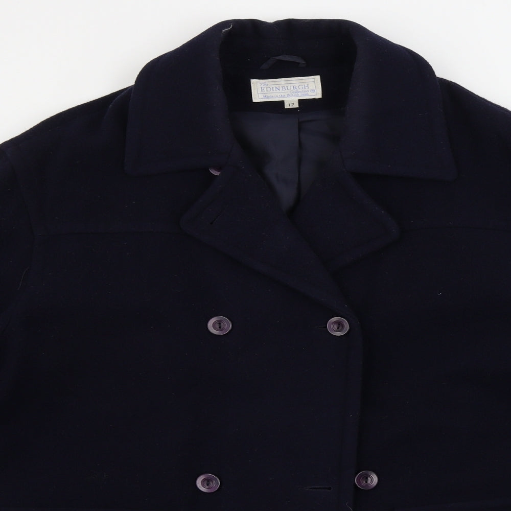 Edinburgh   Womens Blue   Jacket Coat Size 12