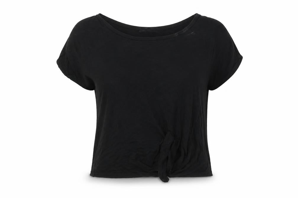 Womens UK Size 8 Select Black Basic T-Shirt
