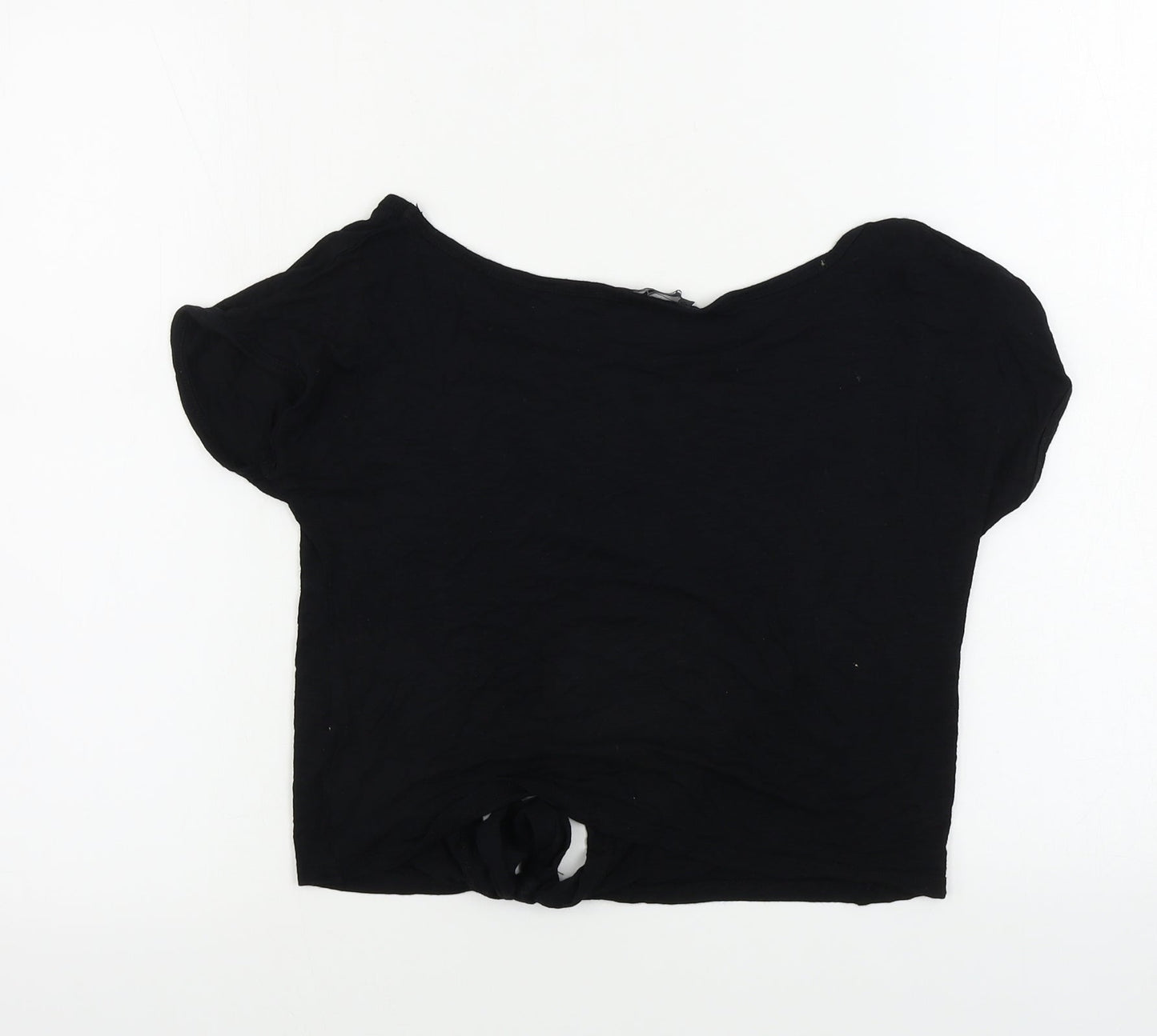 Womens UK Size 8 Select Black Basic T-Shirt