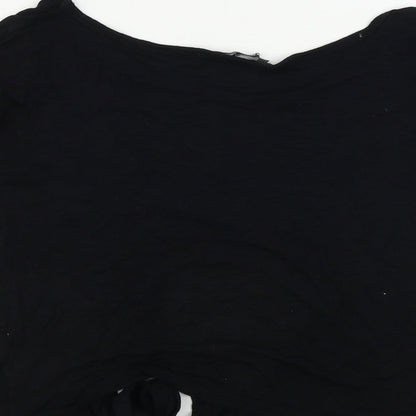 Womens UK Size 8 Select Black Basic T-Shirt