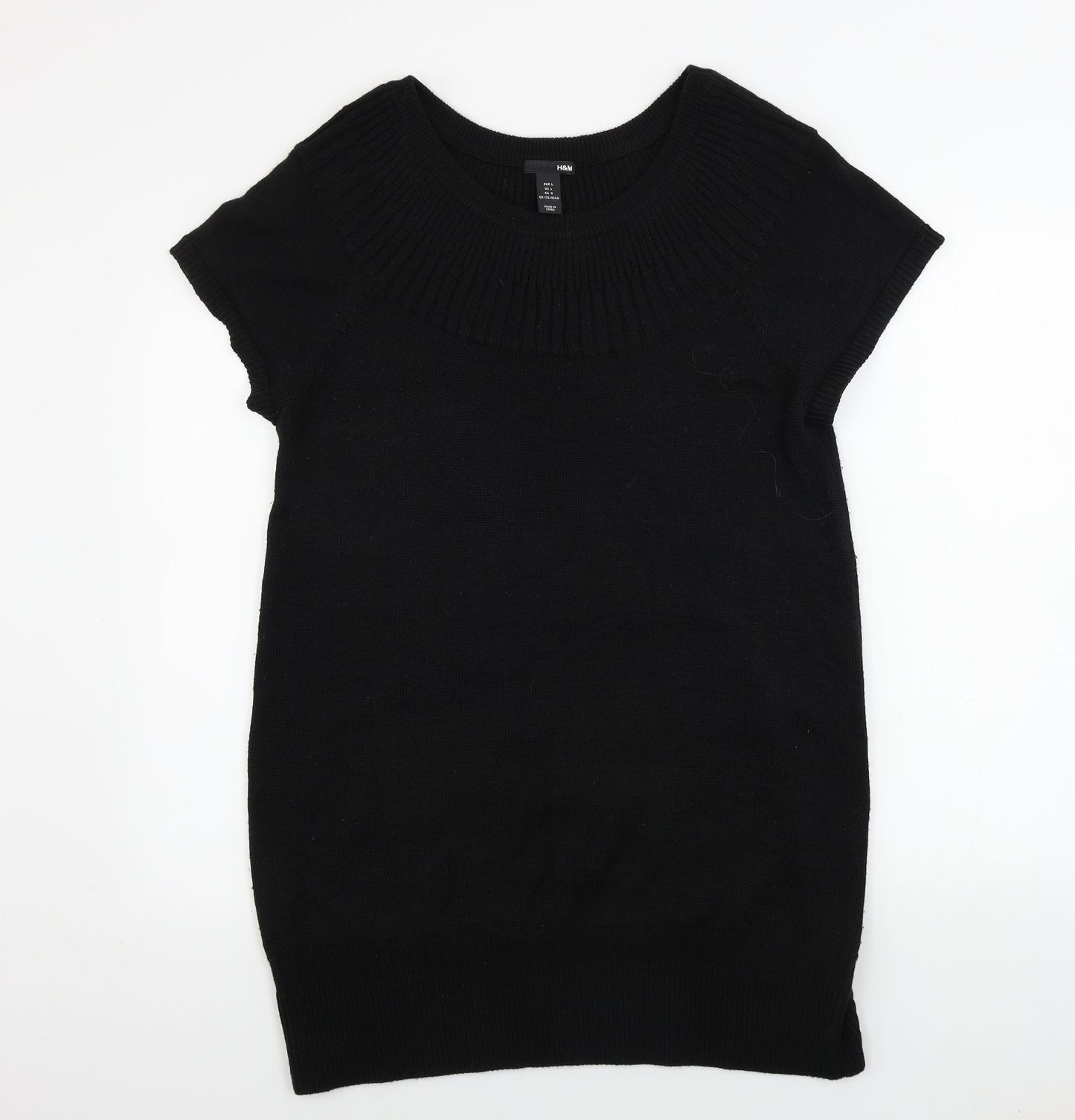 Womens UK Size L H&M Black Pullover Jumper
