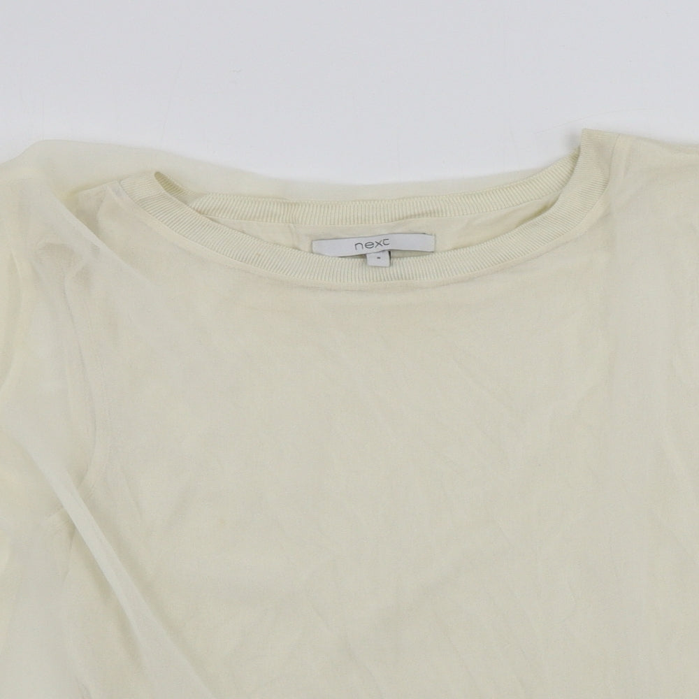 Womens UK Size 8 NEXT Ivory Pullover Jumper