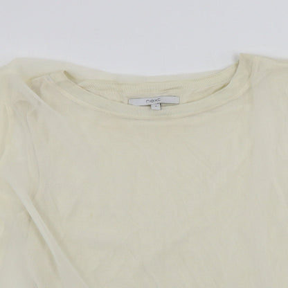 Womens UK Size 8 NEXT Ivory Pullover Jumper