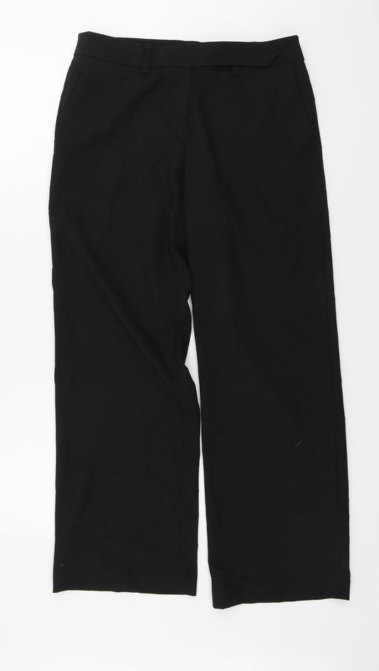 Womens UK Size 10 NEXT Regular Fit  Black Trousers
