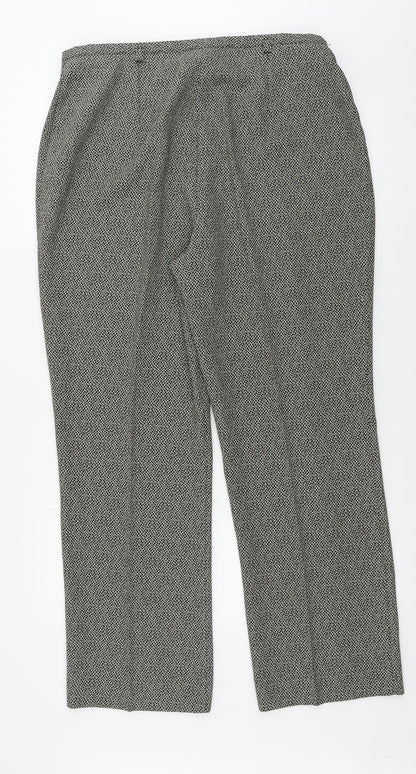 Authentic Womens Beige Animal Print  Trousers  Size 18 L29 in