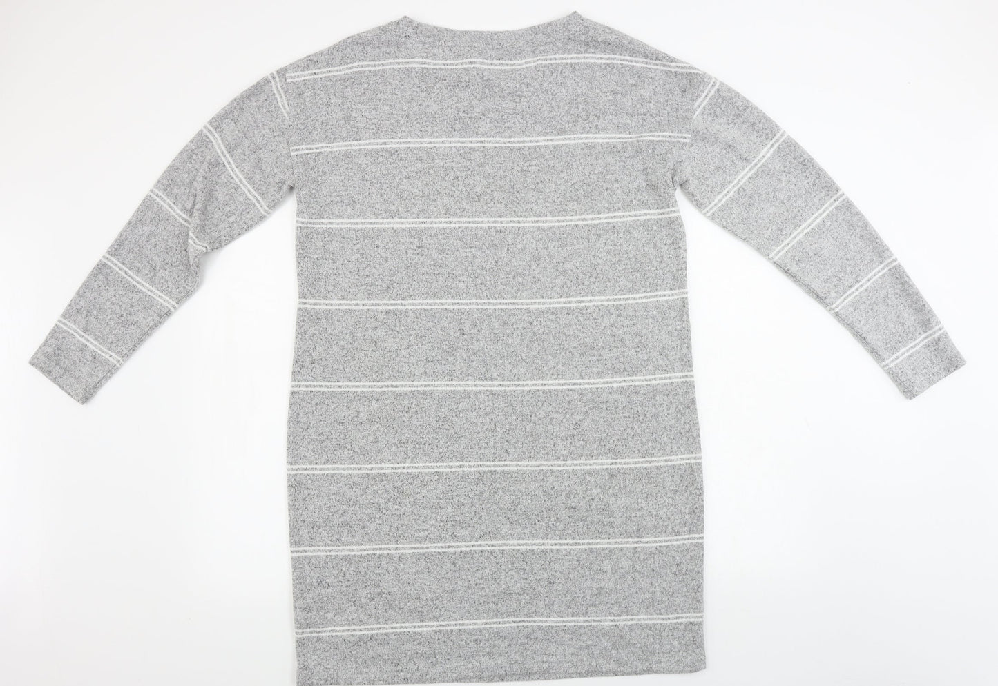 Atmosphere Womens Grey Striped  A-Line  Size 14